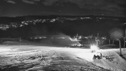 Horní část sjezdovky skiareálu Hlubočky