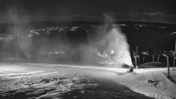 Horní část sjezdovky skiareálu Hlubočky