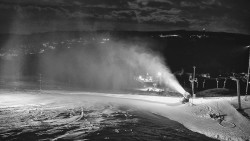 Horní část sjezdovky skiareálu Hlubočky