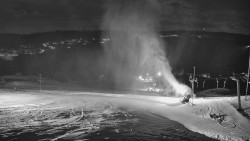 Horní část sjezdovky skiareálu Hlubočky