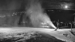 Horní část sjezdovky skiareálu Hlubočky