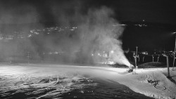 Horní část sjezdovky skiareálu Hlubočky