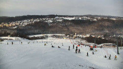 Horní část sjezdovky skiareálu Hlubočky