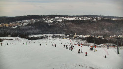Horní část sjezdovky skiareálu Hlubočky