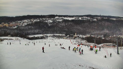 Horní část sjezdovky skiareálu Hlubočky