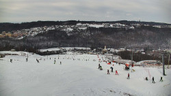 Horní část sjezdovky skiareálu Hlubočky