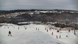 Horní část sjezdovky skiareálu Hlubočky