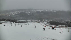 Horní část sjezdovky skiareálu Hlubočky