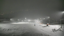 Horní část sjezdovky skiareálu Hlubočky