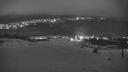 Horní část sjezdovky skiareálu Hlubočky