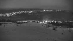 Horní část sjezdovky skiareálu Hlubočky