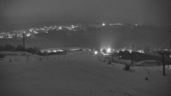 Horní část sjezdovky skiareálu Hlubočky