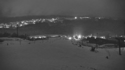 Horní část sjezdovky skiareálu Hlubočky