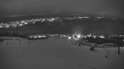 Horní část sjezdovky skiareálu Hlubočky