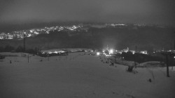 Horní část sjezdovky skiareálu Hlubočky