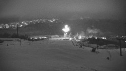 Horní část sjezdovky skiareálu Hlubočky