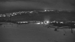 Horní část sjezdovky skiareálu Hlubočky