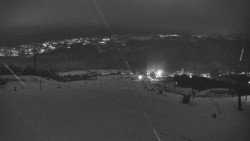 Horní část sjezdovky skiareálu Hlubočky