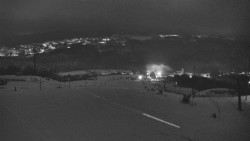 Horní část sjezdovky skiareálu Hlubočky