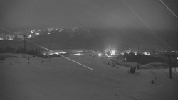 Horní část sjezdovky skiareálu Hlubočky