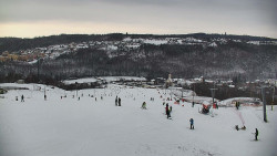 Horní část sjezdovky skiareálu Hlubočky