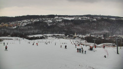 Horní část sjezdovky skiareálu Hlubočky
