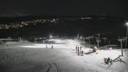 Horní část sjezdovky skiareálu Hlubočky