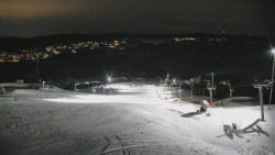 Horní část sjezdovky skiareálu Hlubočky