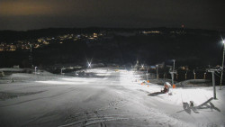 Horní část sjezdovky skiareálu Hlubočky