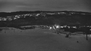 Skiareál Hlubočky - Horní část sjezdovky skiareálu Hlubočky - 2.1.2026 v 02:30 Skiareál Hlubočky - Horní část sjezdovky skiareálu Hlubočky - 2.1.2026 v 02:30