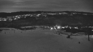 Skiareál Hlubočky - Horní část sjezdovky skiareálu Hlubočky - 2.1.2026 v 02:45 Skiareál Hlubočky - Horní část sjezdovky skiareálu Hlubočky - 2.1.2026 v 02:45