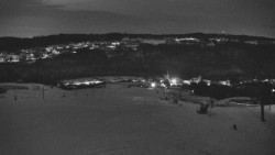 Horní část sjezdovky skiareálu Hlubočky