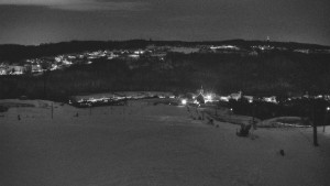 Skiareál Hlubočky - Horní část sjezdovky skiareálu Hlubočky - 2.1.2026 v 04:05 Skiareál Hlubočky - Horní část sjezdovky skiareálu Hlubočky - 2.1.2026 v 04:05