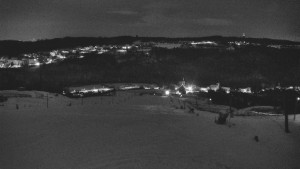 Skiareál Hlubočky - Horní část sjezdovky skiareálu Hlubočky - 2.1.2026 v 05:10 Skiareál Hlubočky - Horní část sjezdovky skiareálu Hlubočky - 2.1.2026 v 05:10