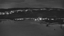 Horní část sjezdovky skiareálu Hlubočky