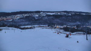 Skiareál Hlubočky - Horní část sjezdovky skiareálu Hlubočky - 2.1.2026 v 07:25 Skiareál Hlubočky - Horní část sjezdovky skiareálu Hlubočky - 2.1.2026 v 07:25