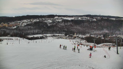 Horní část sjezdovky skiareálu Hlubočky