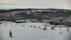 Horní část sjezdovky skiareálu Hlubočky