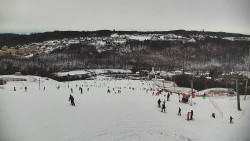 Horní část sjezdovky skiareálu Hlubočky