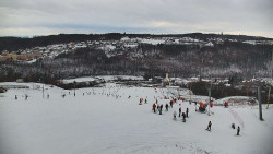 Horní část sjezdovky skiareálu Hlubočky