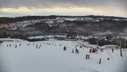 Horní část sjezdovky skiareálu Hlubočky