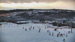 Horní část sjezdovky skiareálu Hlubočky