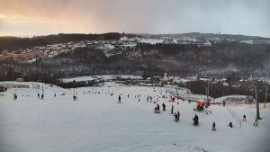 Skiareál Hlubočky - Horní část sjezdovky skiareálu Hlubočky - 2.1.2026 v 15:50 Skiareál Hlubočky - Horní část sjezdovky skiareálu Hlubočky - 2.1.2026 v 15:50