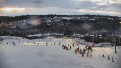 Horní část sjezdovky skiareálu Hlubočky