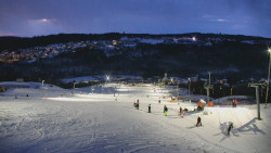 Horní část sjezdovky skiareálu Hlubočky