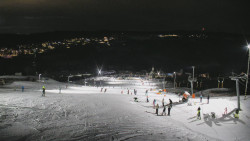 Horní část sjezdovky skiareálu Hlubočky