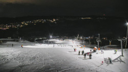 Horní část sjezdovky skiareálu Hlubočky