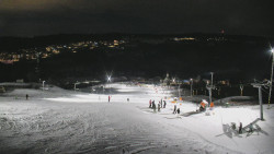 Horní část sjezdovky skiareálu Hlubočky