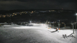 Horní část sjezdovky skiareálu Hlubočky