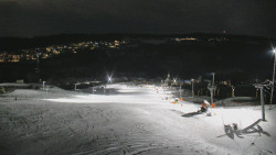 Horní část sjezdovky skiareálu Hlubočky